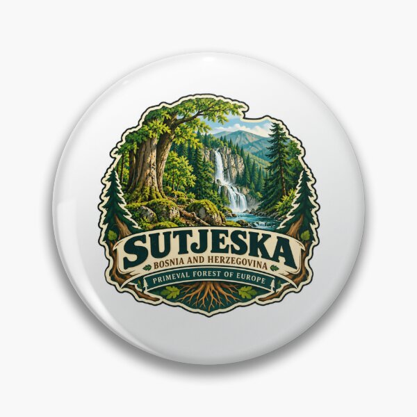 Item preview, Sutjeska Bosnia And Herzegovina Primeval Forest Of Europe National Park Travel Souvenir designed and sold by ManilStuck237.