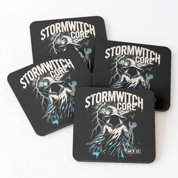 Item preview, Stormwitch Halloween Design – Lightning & Hooded Witch Graphic Tee v16 designed and sold by DarylWelsh2024.