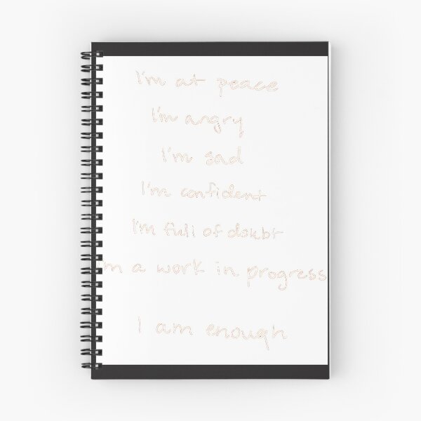 Item preview, I Am Enough Inspirational Quote by Selena Gomez Mind and Self Empowerment Design designed and sold by Kossishop.