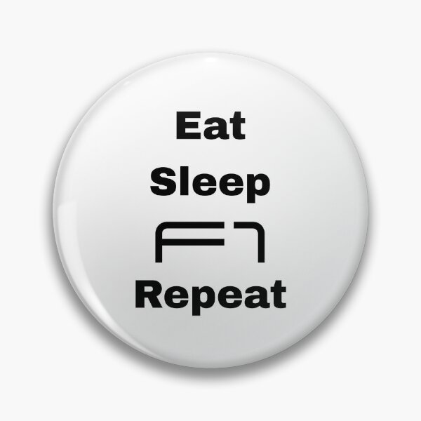 Item preview, Eat sleep f1 repeat quote designed and sold by Camilovelove.