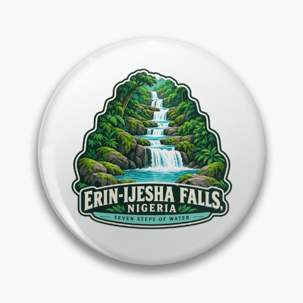 Item preview, Erin-Ijesha Falls, Nigeria Seven Steps Of Water African Travel Landmark Waterfall designed and sold by ManilStuck237.