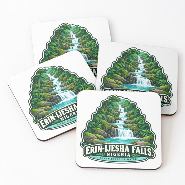 Item preview, Erin-Ijesha Falls, Nigeria Seven Steps Of Water African Travel Landmark Waterfall designed and sold by ManilStuck237.