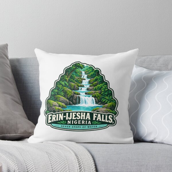 Item preview, Erin-Ijesha Falls, Nigeria Seven Steps Of Water African Travel Landmark Waterfall designed and sold by ManilStuck237.