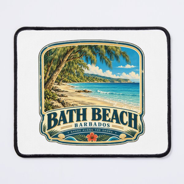 Item preview, Bath Beach Barbados Shade Along The Shore Caribbean Travel Vacation designed and sold by kristyparkStar3.