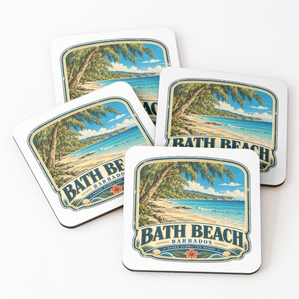 Item preview, Bath Beach Barbados Shade Along The Shore Caribbean Travel Vacation designed and sold by kristyparkStar3.