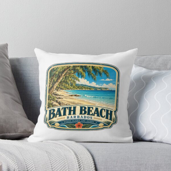 Item preview, Bath Beach Barbados Shade Along The Shore Caribbean Travel Vacation designed and sold by kristyparkStar3.