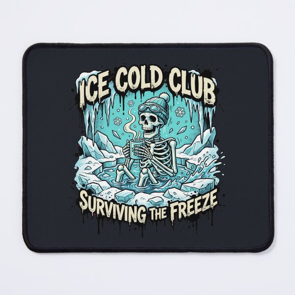 Item preview, Ice Cold Club Skeleton Plunge Surviving The Freeze designed and sold by MarCinu Art.