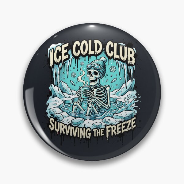 Item preview, Ice Cold Club Skeleton Plunge Surviving The Freeze designed and sold by MarCinu Art.