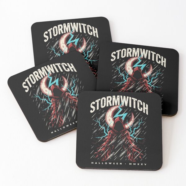 Item preview, Stormwitch Halloween Design – Lightning & Hooded Witch Graphic Tee v17 designed and sold by DarylWelsh2024.