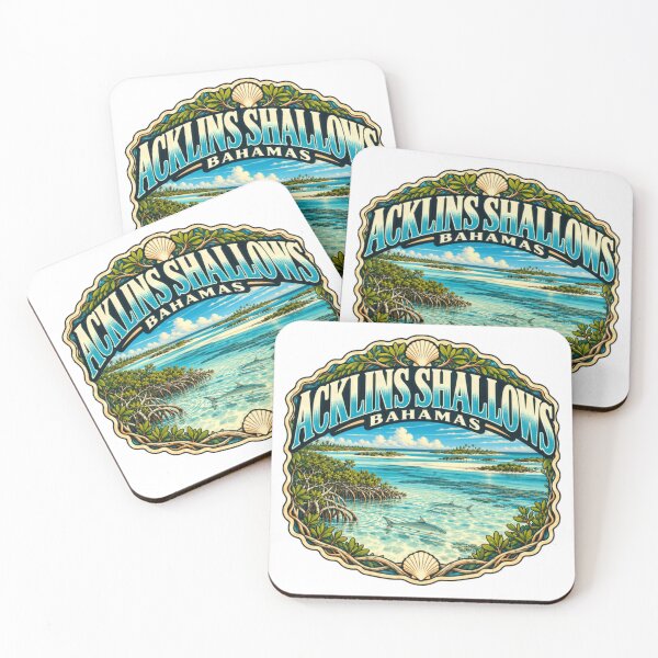 Item preview, Acklins Shallows Bahamas Tropical Travel Destination Marine Life designed and sold by ManilStuck237.