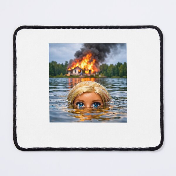 Item preview, Funny Doll face Meme Swimming designed and sold by nosu-art-pod.