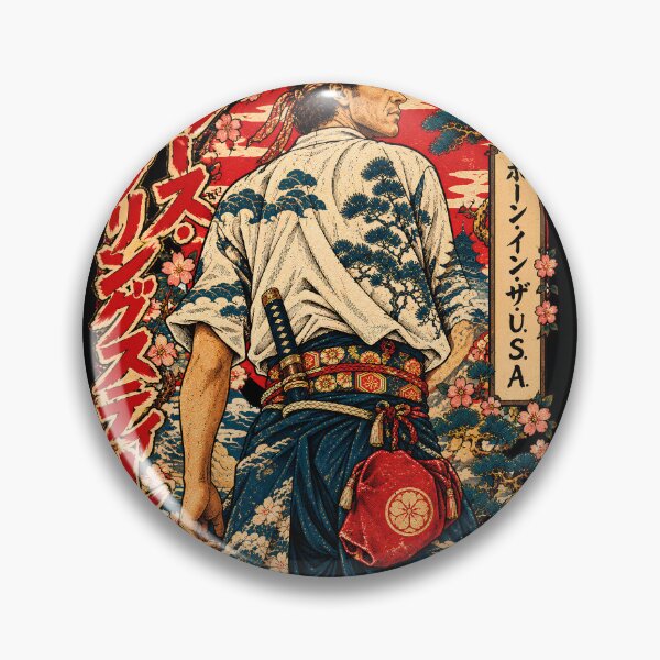 Item preview, Rear View Samurai Headband Pine Kimono Red Sun Ukiyo-e Art designed and sold by BRTHRCNK01.