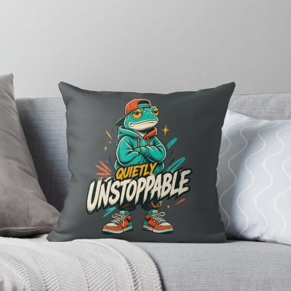 Item preview, Quietly Unstoppable Streetwear Frog designed and sold by burbankdesigns.