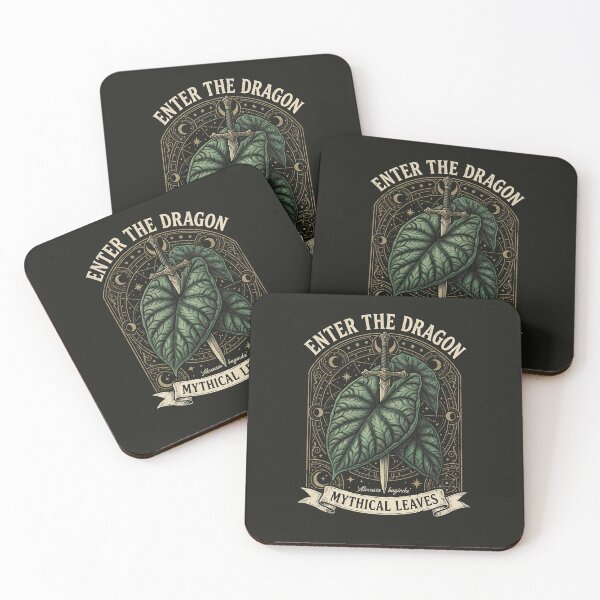 Item preview, Enter The Dragon Mythical Leaves Alocasia Baginda designed and sold by EdvvinStudios.