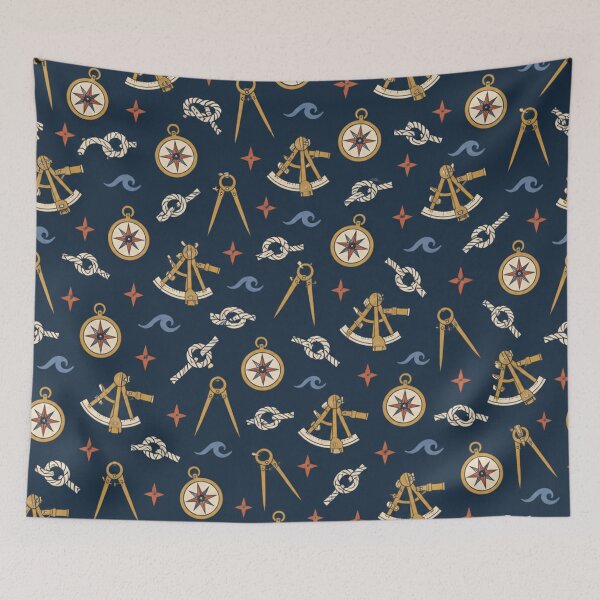 Item preview, Sextant Pattern | Antique Brass Navigation Instruments, Ship Compasses and Rope Knots on Navy designed and sold by NominalSystems.