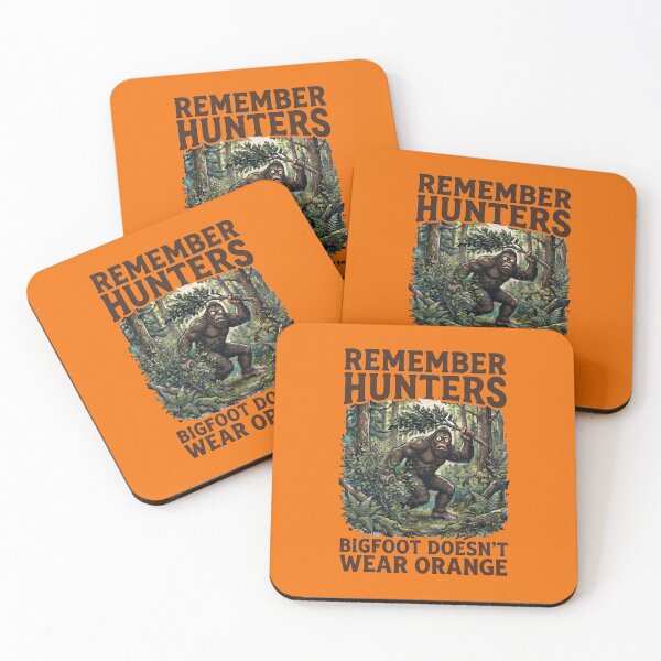Item preview, Copy of Copy of Copy of Bigfoot Doesn't Wear Orange Funny Hunter Safety Bigfoot Sasquatch designed and sold by FrozenFits.