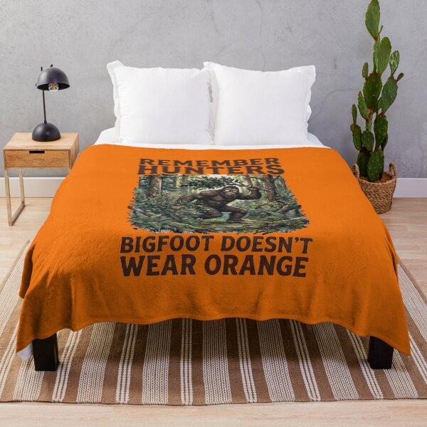 Item preview, Copy of Copy of Copy of Bigfoot Doesn't Wear Orange Funny Hunter Safety Bigfoot Sasquatch designed and sold by FrozenFits.