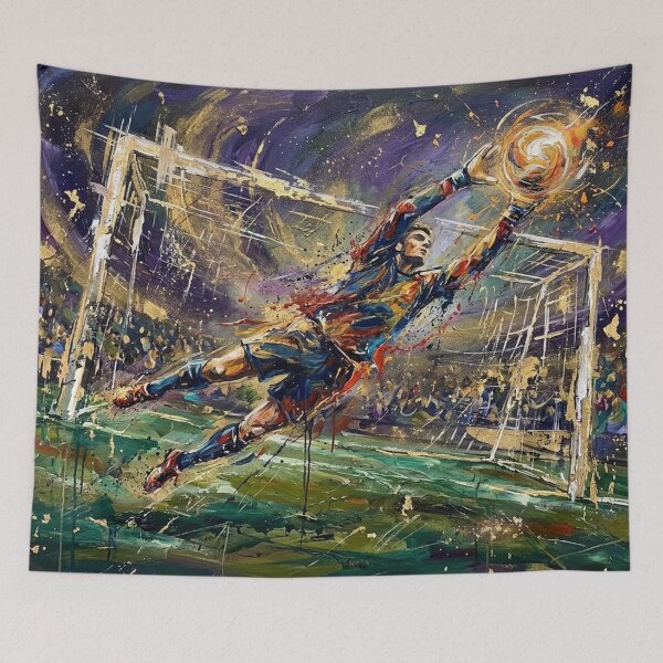 Item preview, Football Goalkeeper Expressionist Save designed and sold by JonelleTshirts.