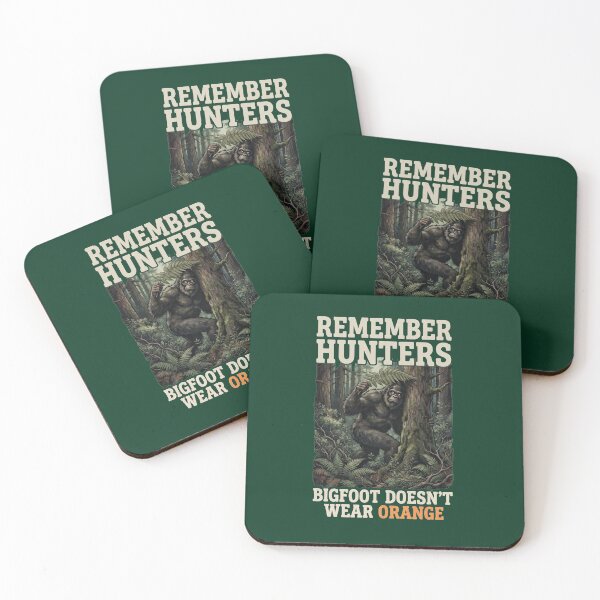 Item preview, Bigfoot Doesn't Wear Orange Funny Hunter Safety Bigfoot Sasquatch designed and sold by FrozenFits.