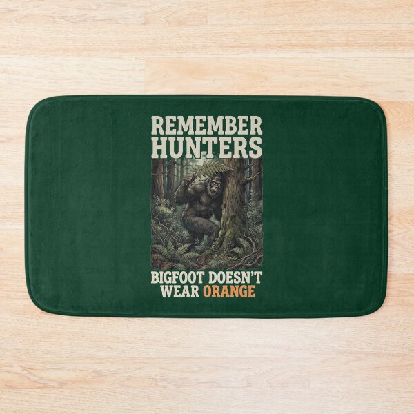 Item preview, Bigfoot Doesn't Wear Orange Funny Hunter Safety Bigfoot Sasquatch designed and sold by FrozenFits.