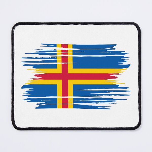 Item preview, Distressed Åland Islands Flag AX designed and sold by shitpostee.