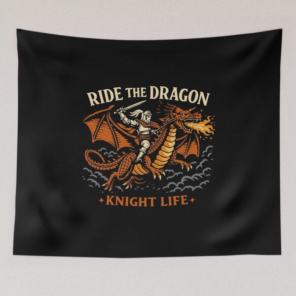 Item preview, Ride The Dragon Knight Life Poster designed and sold by Matinez Pink.