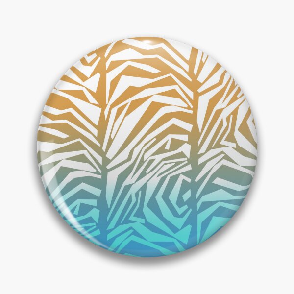 Item preview, White Abstract Zebra Pattern on Yellow, Green and Blue Ombre A-Line Dress designed and sold by HHS26.