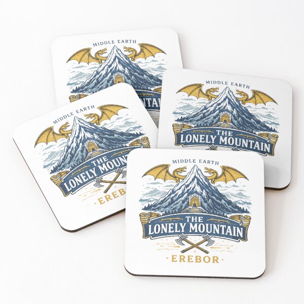 Item preview, The Lonely Mountain Erebor Middle Earth Poster designed and sold by Matinez Pink.