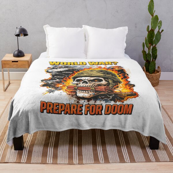Item preview, World War Prepare For Doom Skull Poster designed and sold by Matinez Pink.