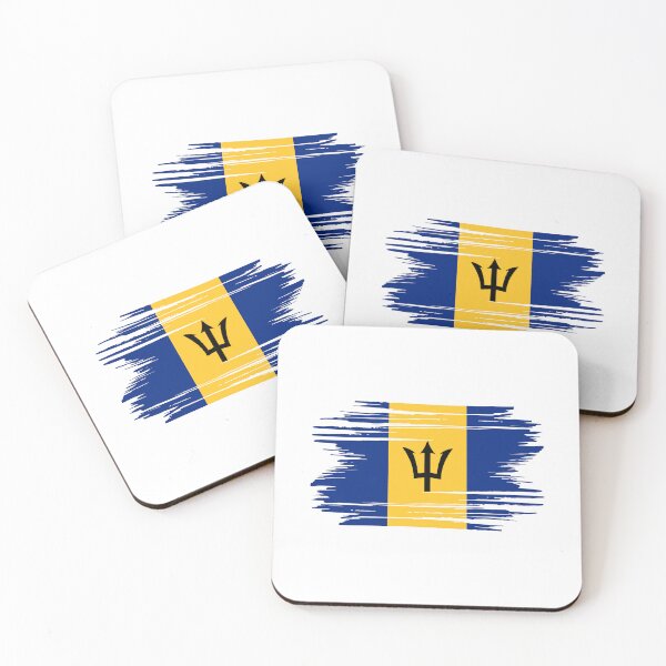 Item preview, Distressed Barbados Flag BB designed and sold by shitpostee.