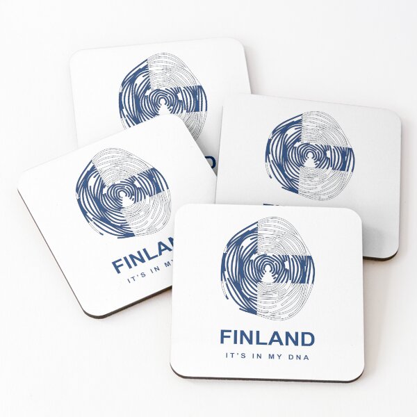 Item preview, Finland It's in My DNA Fingerprint – Proud Finnish Heritage Flag Gift designed and sold by youngVl.