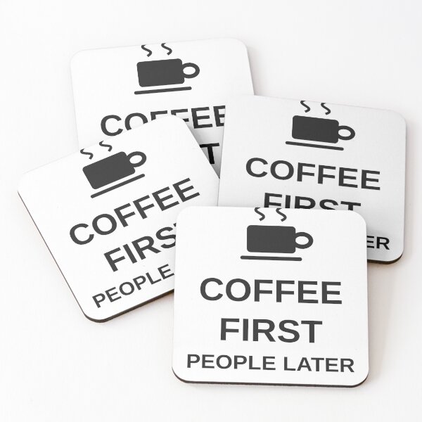 Item preview, Coffee First People Later Funny Coffee Introvert designed and sold by jz0n.x.