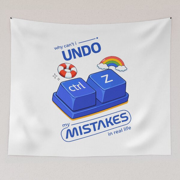 Item preview, Undo My Mistakes Ctrl Z Life Keycaps Poster designed and sold by Matinez Pink.