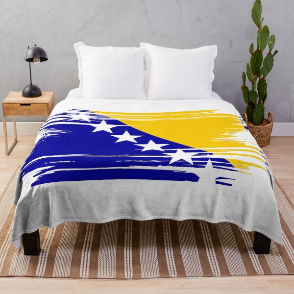 Item preview, Distressed Bosnia And Herzegovina Flag BA designed and sold by shitpostee.