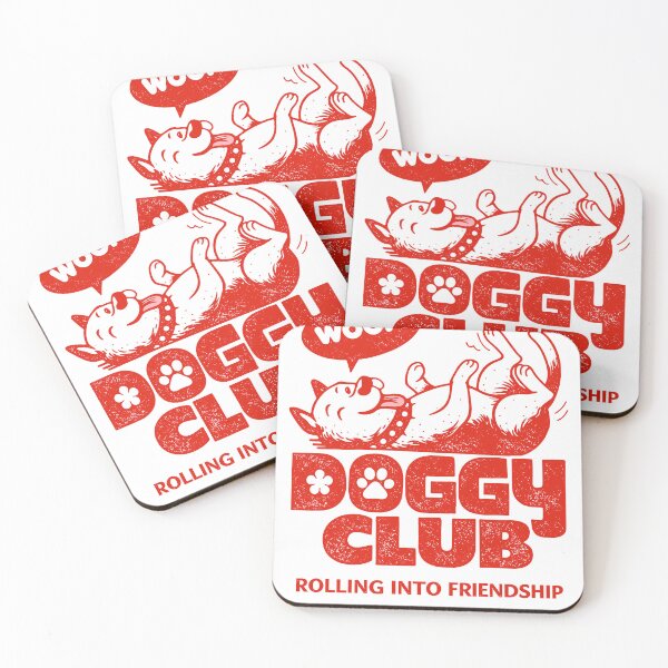 Item preview, Doggy Club Rolling Into Friendship Woof Poster designed and sold by Matinez Pink.