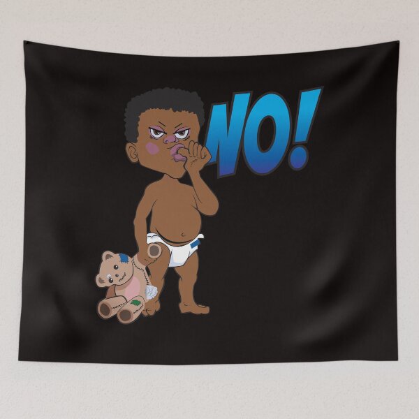 Item preview, Angry black toddler saying "NO!" designed and sold by Lobo-36.