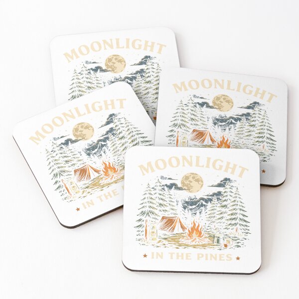 Item preview, Moonlight In The Pines Camping Poster designed and sold by Matinez Pink.