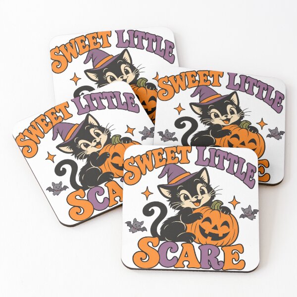 Item preview, Sweet Little Scare Cute Halloween Black Cat designed and sold by HANG ON STUDIO .