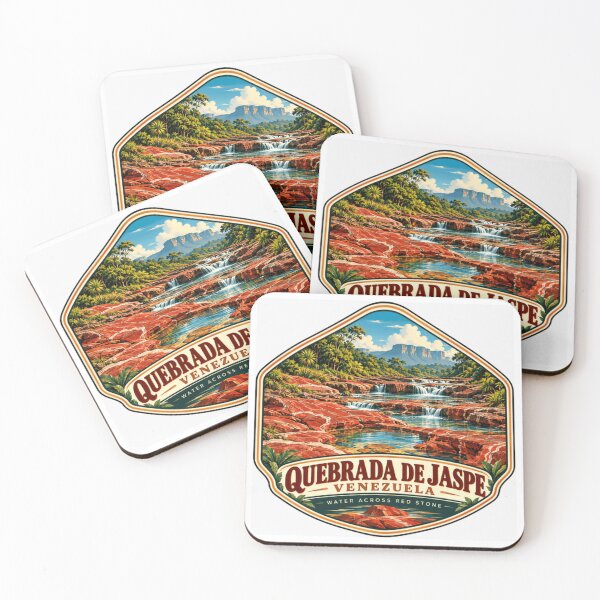 Item preview, Quebrada De Jaspe Venezuela Water Across Red Stone Venezuelan Travel Nature Landscape designed and sold by JasonStars123.