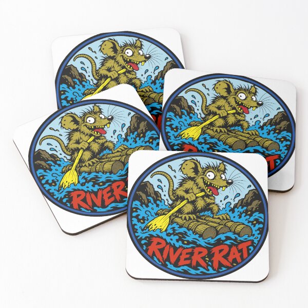 Item preview, River Rat – Wild Whitewater Rafting Adventure | Color Sticker or shirt designed and sold by PIXEL POP DESIGNS - Beyond the Norm!.