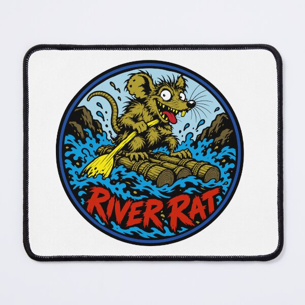 Item preview, River Rat – Wild Whitewater Rafting Adventure | Color Sticker or shirt designed and sold by PIXEL POP DESIGNS - Beyond the Norm!.