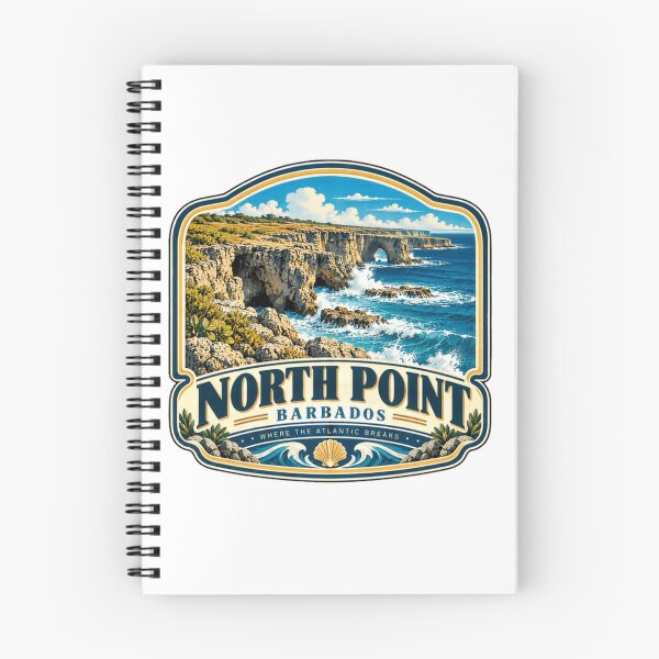 Item preview, North Point Barbados Where The Atlantic Breaks Caribbean Travel Souvenir designed and sold by JasonStars123.