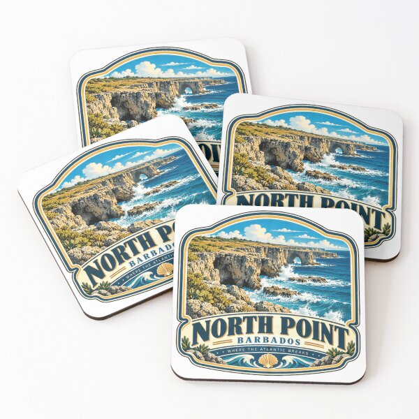 Item preview, North Point Barbados Where The Atlantic Breaks Caribbean Travel Souvenir designed and sold by JasonStars123.