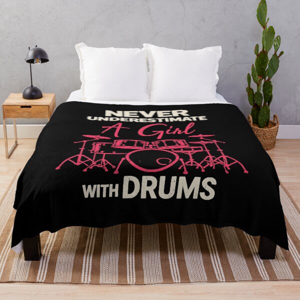 Item preview, drummer girl drums designed and sold by kiakuki.
