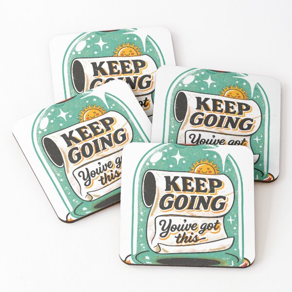 Item preview, Keep Going You've Got This Glass Jar Poster designed and sold by Matinez Pink.