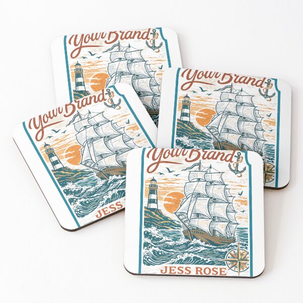 Item preview, Sailing Ship Lighthouse Ocean Wave Poster designed and sold by Matinez Pink.