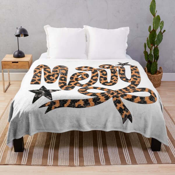 Item preview, Merry Leopard Print Lettering with Bow designed and sold by NgumohaLanke.