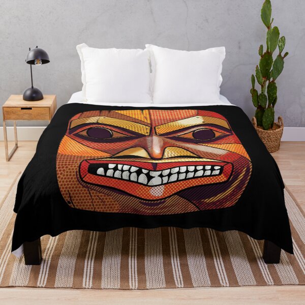 Item preview, Pop Art Halftone Tribal Mask Graphic designed and sold by Terry Bain.