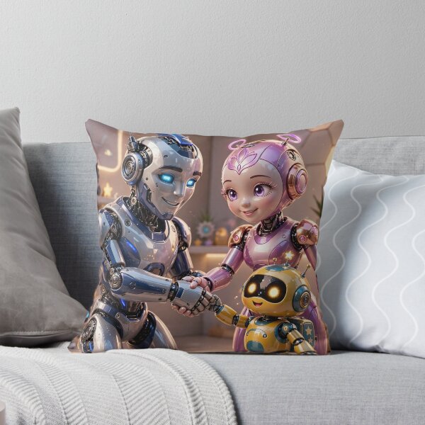Item preview, Cute Robot Family  designed and sold by AwesomeDigiShop.