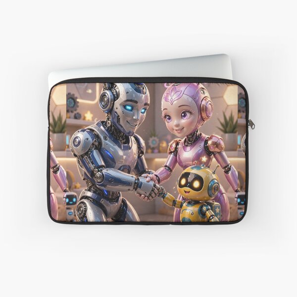 Item preview, Cute Robot Family  designed and sold by AwesomeDigiShop.